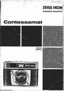 Zeiss Ikon Contessamat manual. Camera Instructions.